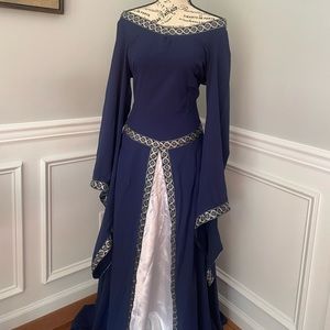 Lace Up Back Medieval Dress